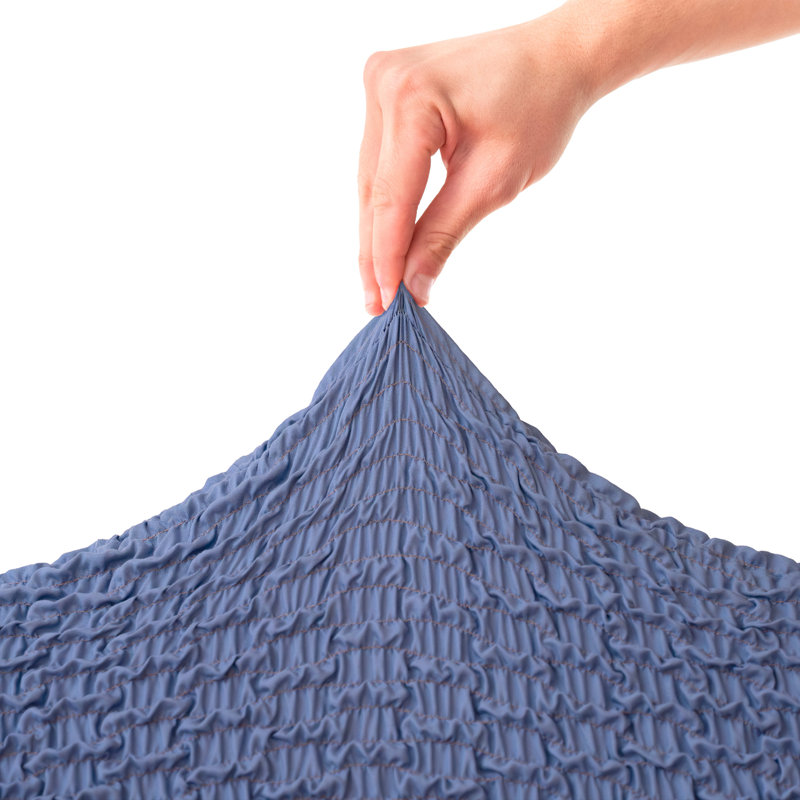 Housse extensible pour fauteuil - Style épuré et minimaliste - Collection Embrace, Bleu