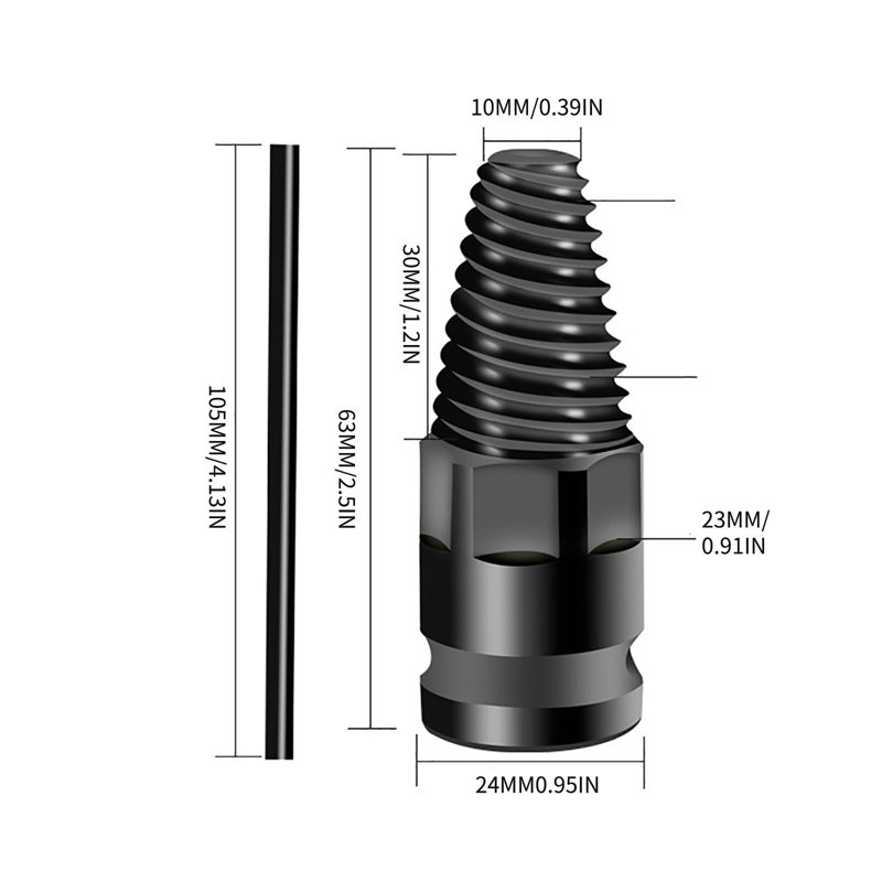 Water broken Double Head Water Pipe Extractor  Triangular Sliding Tooth Screw Removal Tool  Hand Tap Set  Broken Extractor