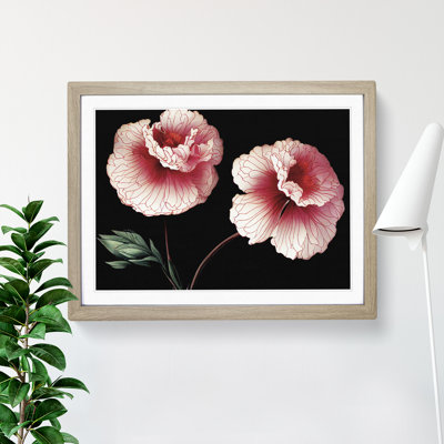Sparkling Carnation Flowers - Framed Print