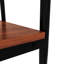 Ensemble de 2 tables de bout rectangulaires, plateau de table en verre trempé avec panneau de fibres à densité moyenne, verre-106645771-106645774
