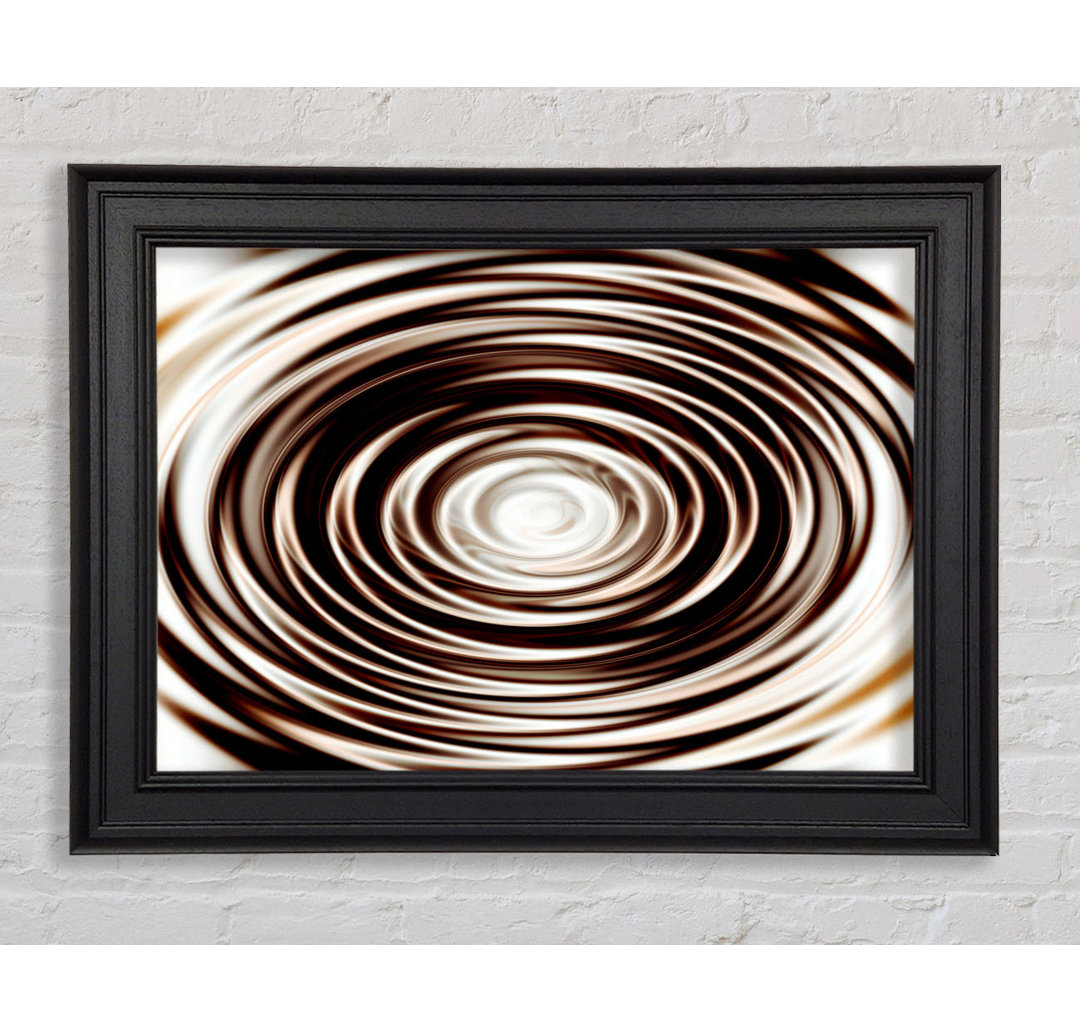 Gerahmtes Wandbild Perfect Chocolate Ripple