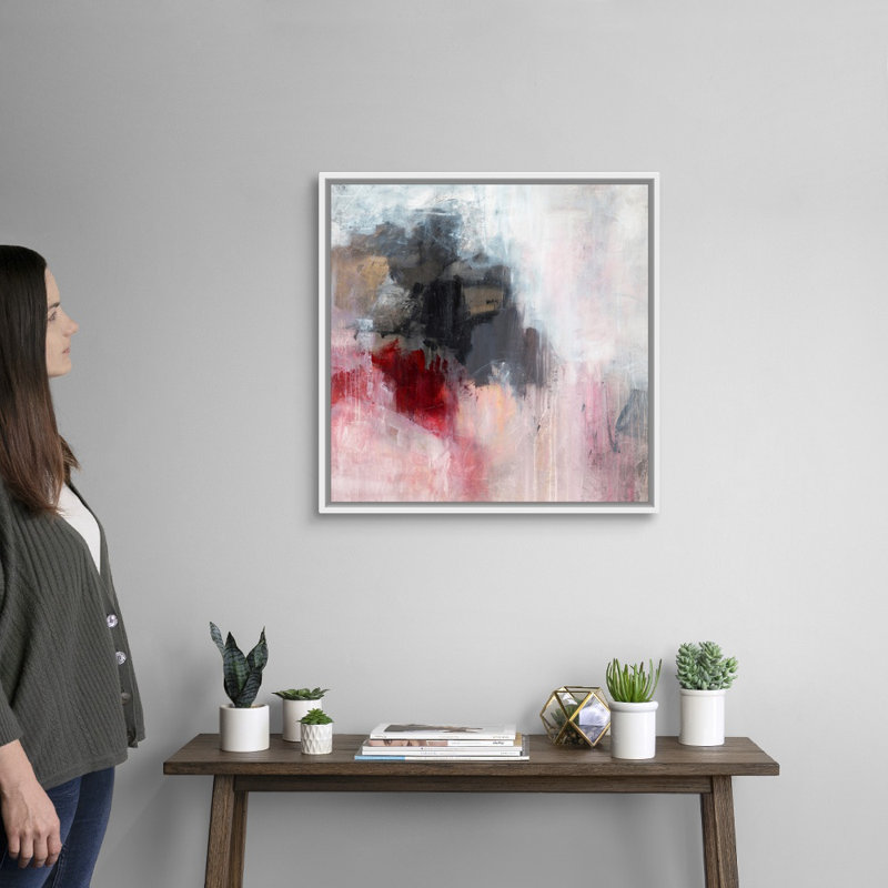 «Acclamation II» par Jodi Maas, reproduction d'art sur toile, Cadre flottant blanc, H 26 po x l 26 po x P 1,75 po
