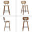 Alithea Upholstered Counter Stool with Solid Wood Frame-456581106