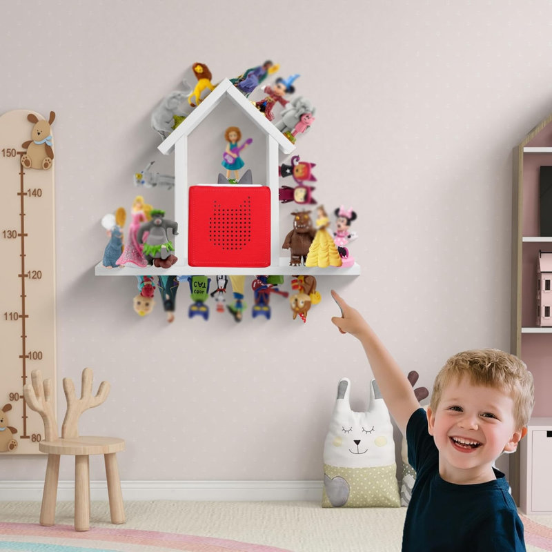 Wood Wall Organizer with Wall Baskets