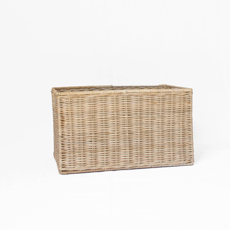 Grand panier de rangement en osier, 8 po x 9 po x 14 po