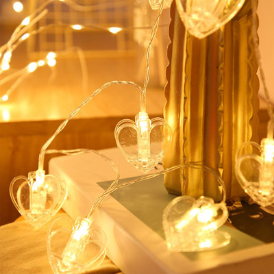 LED Photo Clip Light String Room Background Wall Decoration Light Photo Clip Color Light String Gift