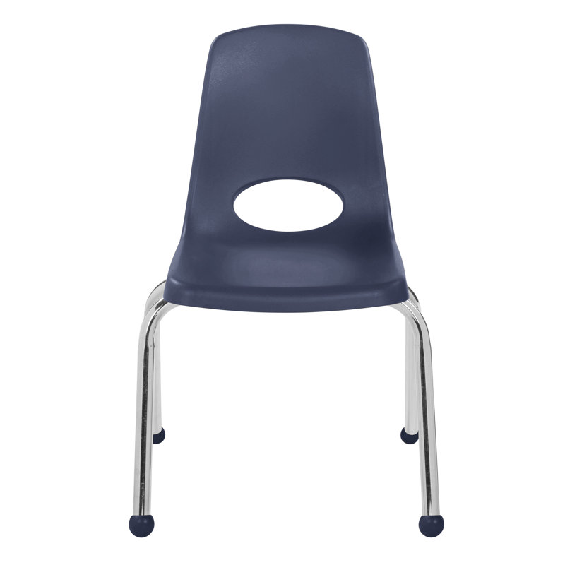 Chaise de classe empilable avec glissières à billes, Assorti, 12", Ball Glides