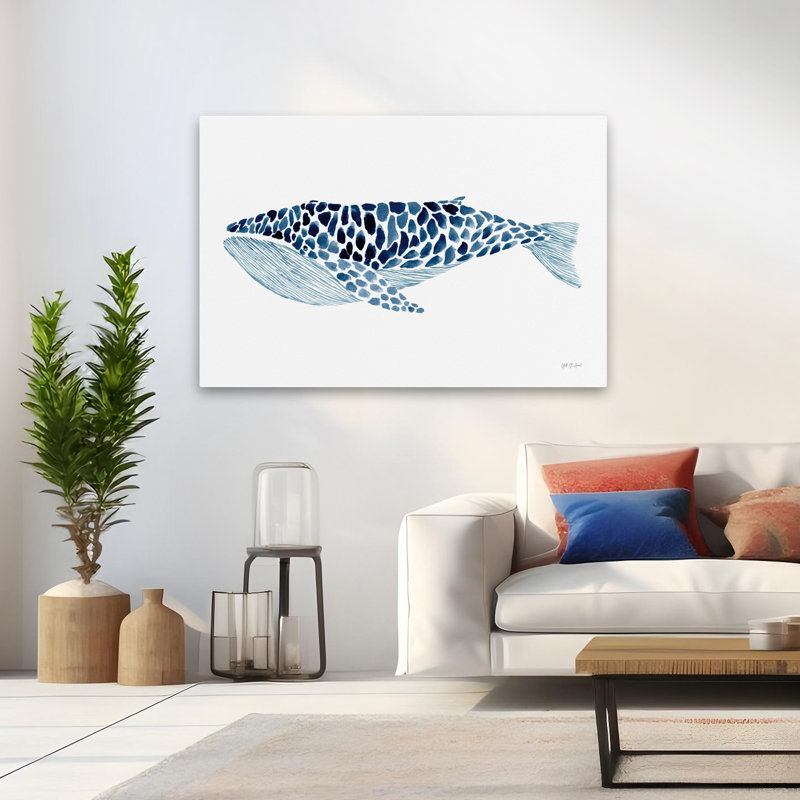 Baleine à bosse nautique et côtière, H 48 po x l 32 po