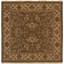 Wool Oriental Area Rug in Green/Ivory-1453216283