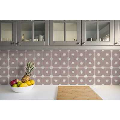 Hopeton 30cm W x 30cm L Vinyl Peel and Stick Field Tile