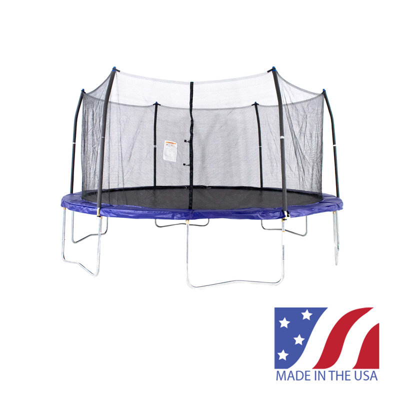 Skywalker 16' Round Blue Trampoline with Safety Enclosure