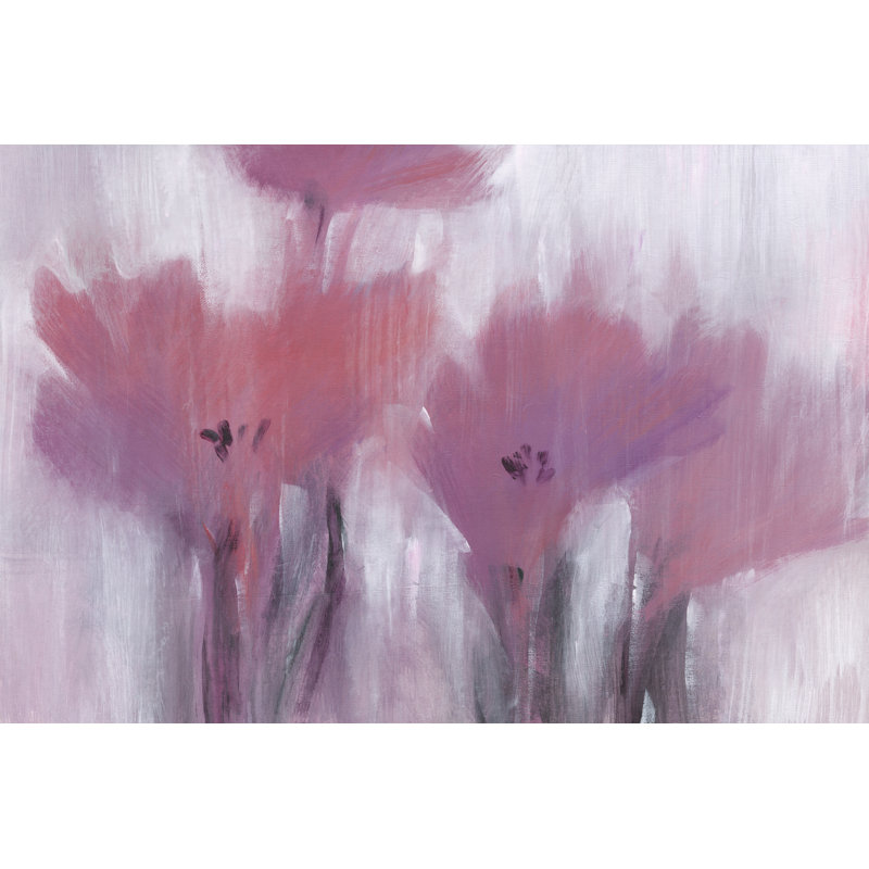 Vibrant Fuchsia Floral I - Painting, 81 cm H x 122 cm W, Wrapped Canvas