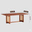 Table à thé imitation rotin de style chinois en noyer. Une table basse rectangulaire en bois massif compacte pour les petits salons familiaux.