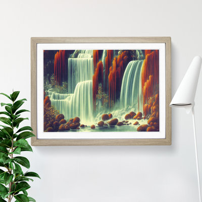 Artsy Waterfall - Single Picture Frame Print