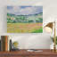 Art mural sur toile tendue - "Le champ de coquelicots près de Giverny" par Claude Monet pour décoration de salon, de chambre à coucher ou de bureau - 35 x 47-1497726063