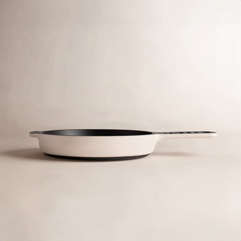Caraway 10.5" Enameled Cast Iron Skillet, Cream