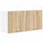 Vidaxl Hanging Cabinet With Storage Riga Artisan Oak 80 X 31 X 40 Cm-121218051-121218053