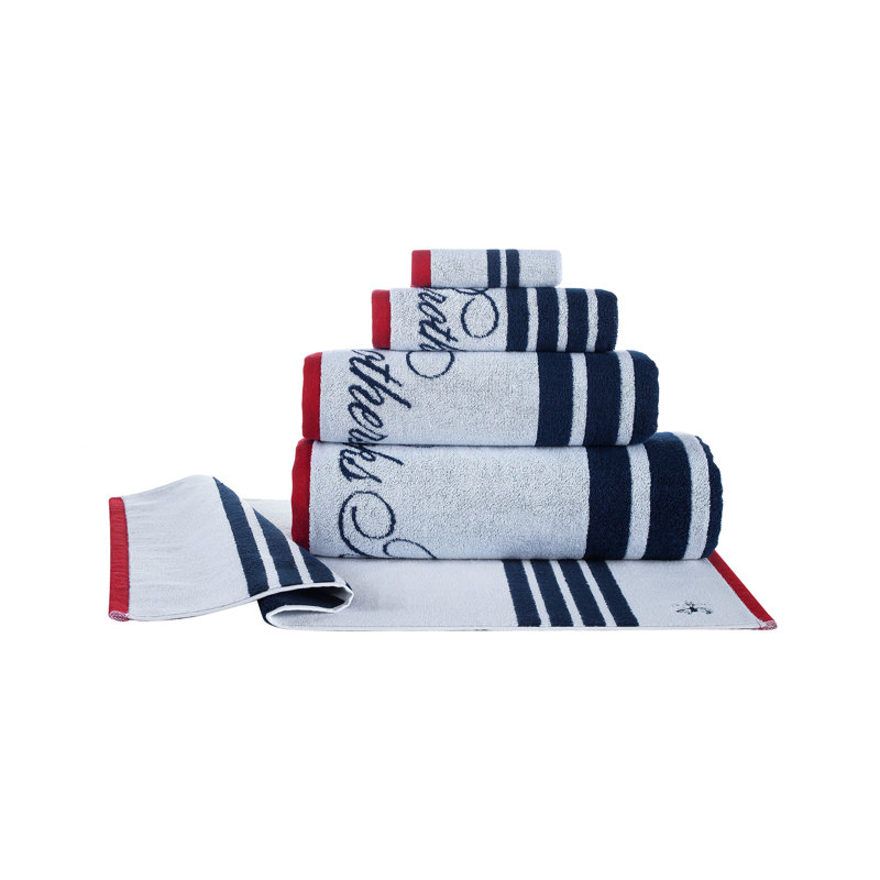 Ensemble de serviettes 3 pièces en coton turc, Blanc