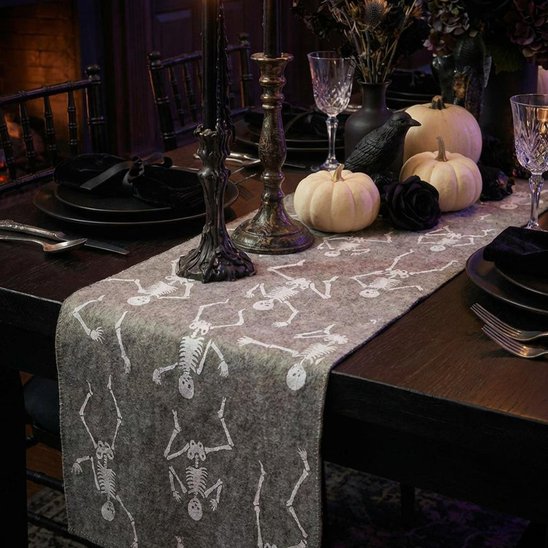 Hand Felted Wool Table Runner