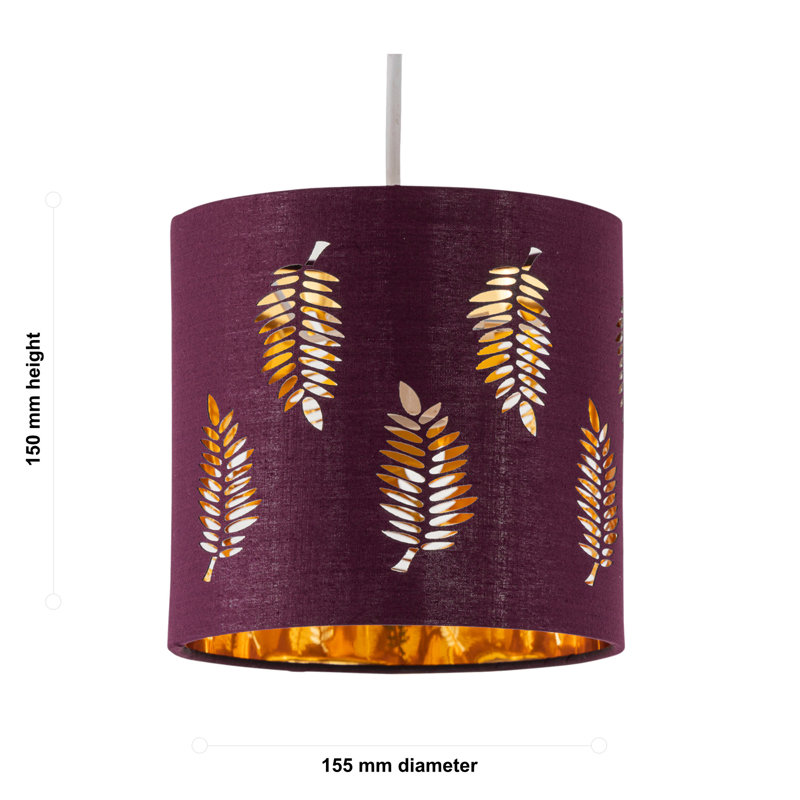 Drum Cotton Lamp Shade, 15cm H x 15.5cm W x 15.5cm D
