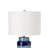 Keleni Ceramic Blue White Coastal Inspired Masterpiece Table Lamp 3-Way Switch
