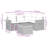 Vidaxl Garden Sofa Set Black