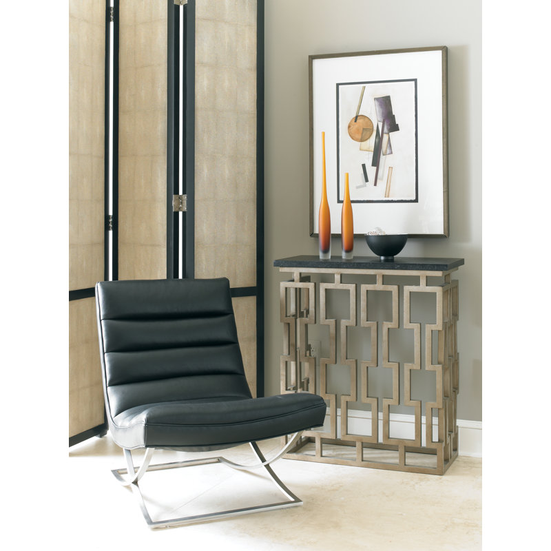 Chicklet 32'' W Stone Console Table