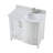 Aleeshba 36 " W Freestanding Standard Free Standing Single Double Single Vanity Bathroom Vanity With Engineered Stone Top