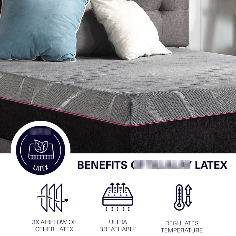 Matelas en mousse de latex 11 pouces, grand - longévité avec matelas de 11 po