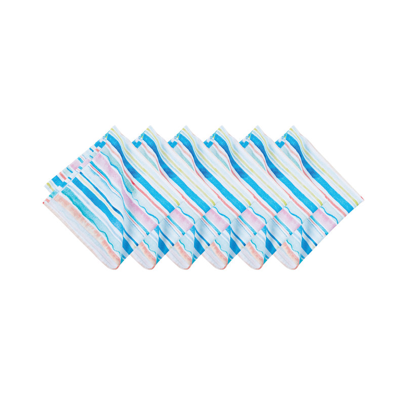 Millennium 100% Cotton Striped Square Napkin
