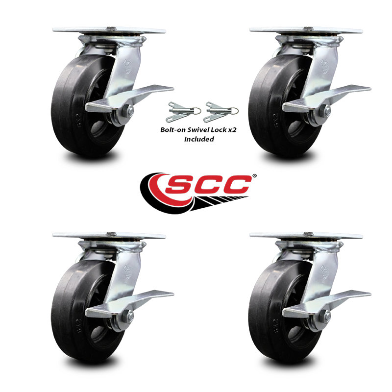 Rubber on Steel Caster