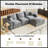 108" Cloud Sectional Couch With L-Shape Chaise-1732115332