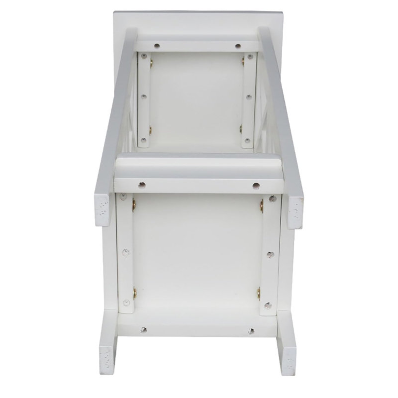 Support pour plante 30 po, H 30 po x L 12 po x P 12 po, Blanc neige