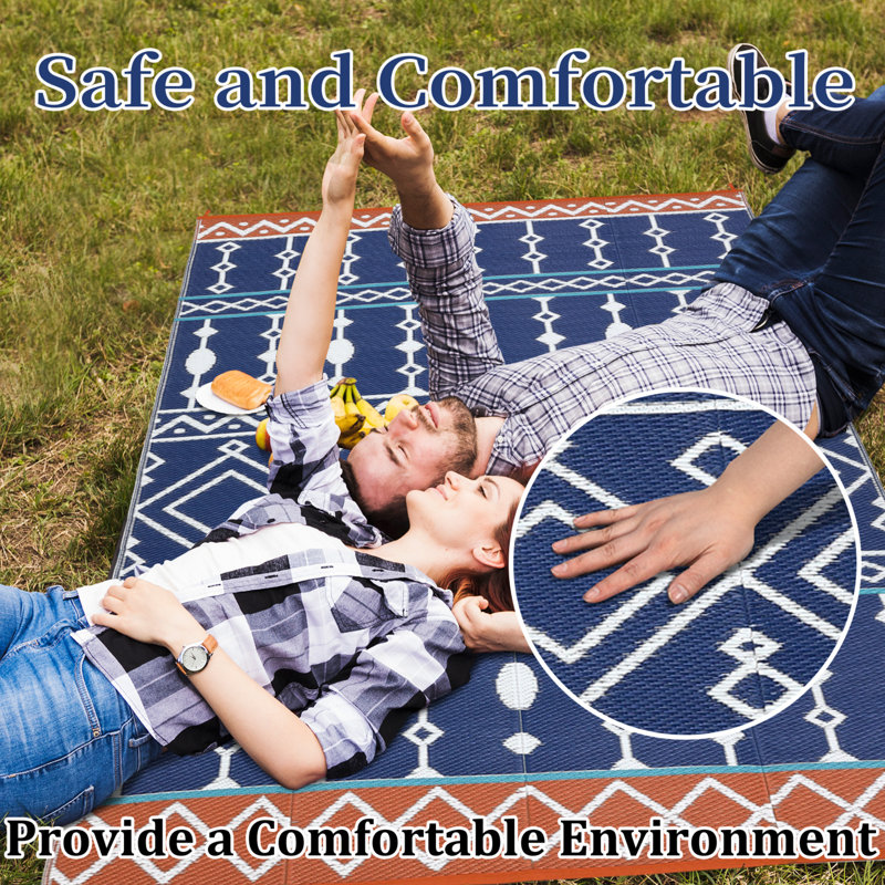 Patio Rug Outdoor Rug, Plastic Reversible Rug, Outdoor Plastic Straw Rug for Camping, Outdoor Furniture for Outdoors, RV, Patio, Backyard, Deck, Picnic,