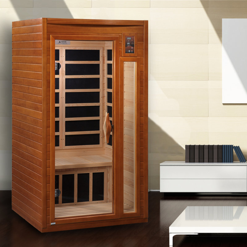 Barcelona Elite Hemlock Wood Infrared Sauna for 1-2 Persons