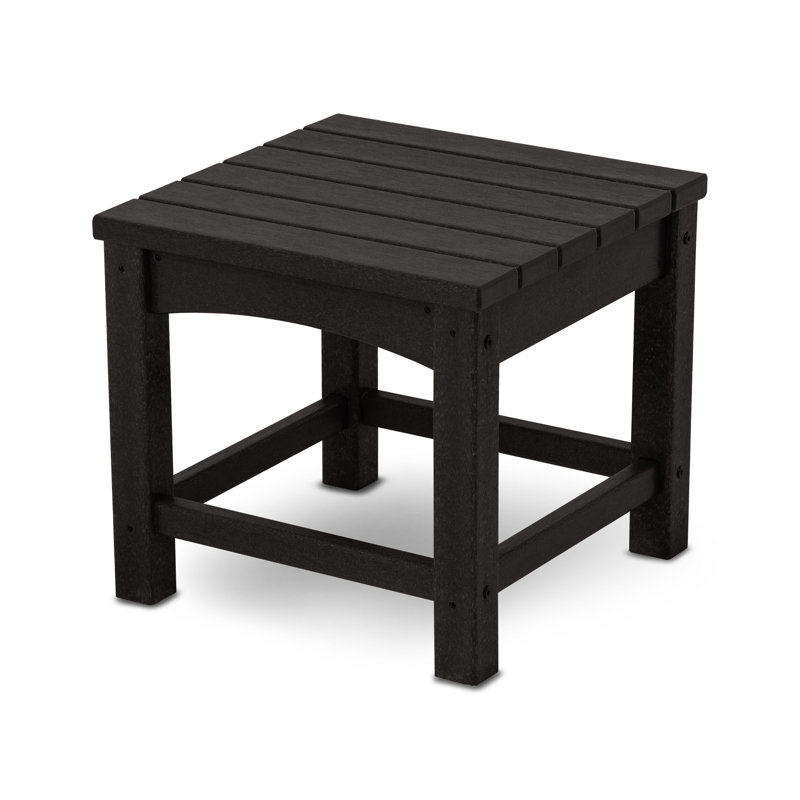 POLYWOOD Club 18" End Table, Black
