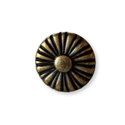 Antique Brass "Celia" Round Cabinet Knob