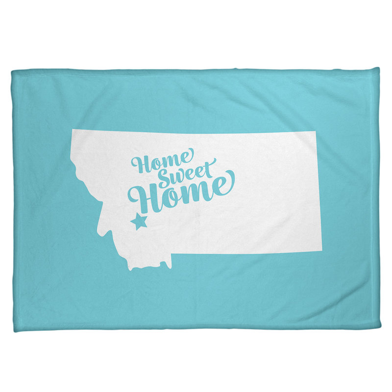 Jeté en polaires pour butte home, l 62,5 po x L 82,5 po, Bleu sarcelle