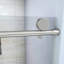 Enceinte de porte de douche l 48 po x H 76 po en nickel brossé - verre trempé, quincaillerie de transformation de salle de bain, base à usage durable vendue séparément 48 po x 76 po