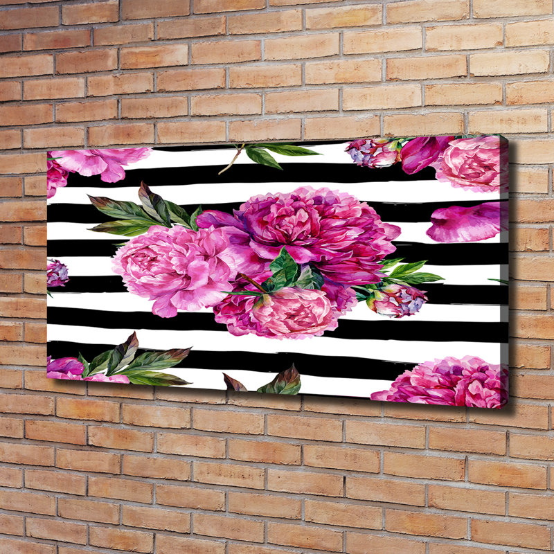 Pink Peonies - Wrapped Canvas Print