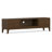 Harper 72"W Solid Wood Mid-Century Modern Low TV Stand for TVs up to 80" with 2 Cabinets and Open Shelf