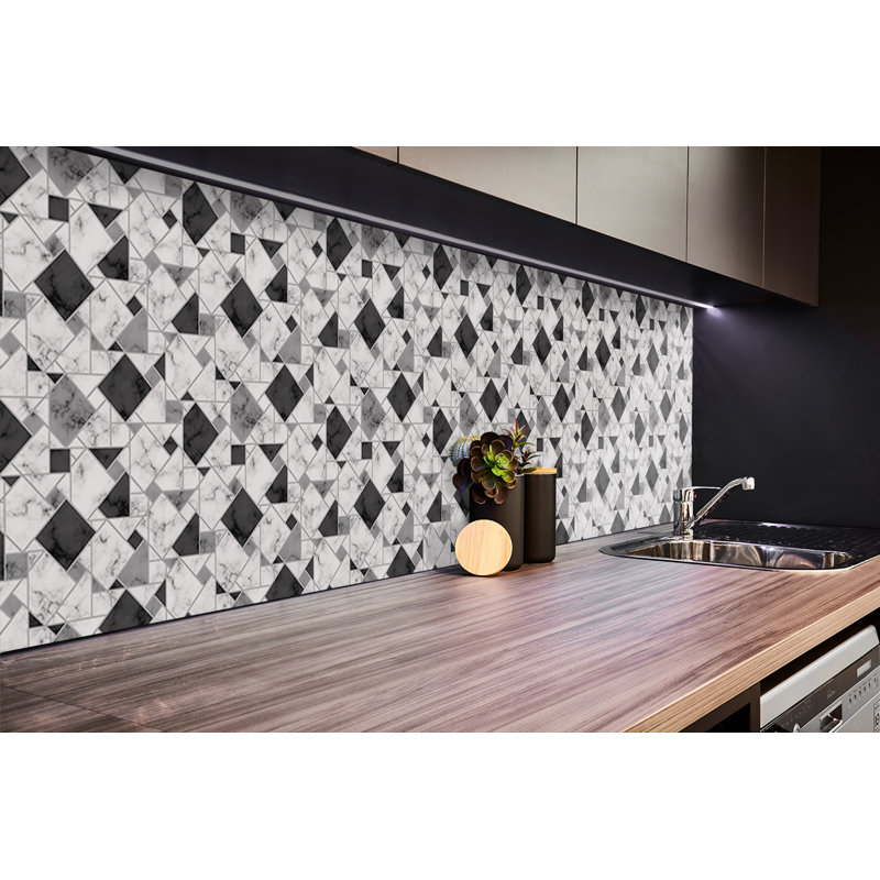 Sticker Self Adhesive Vinyl Splashback 39,37x19,68 Inch Wall Stickers Tile Peel and Stick Wall Tiles