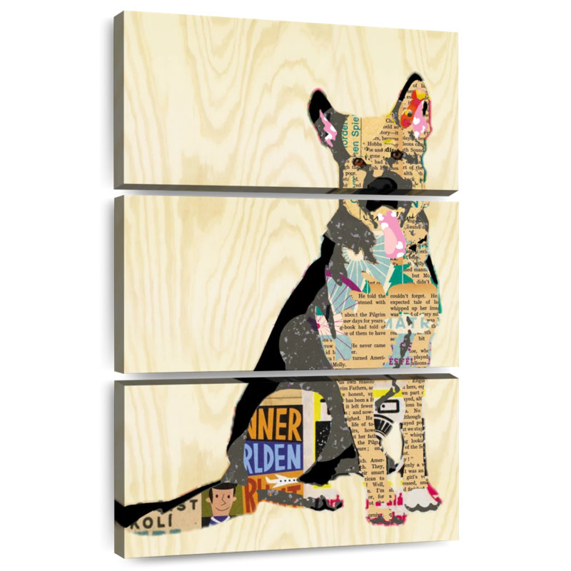 Brampt Shepherd Dog Collage, 32" H x 20" W