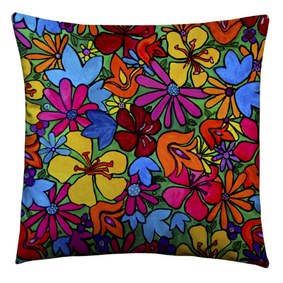 Alyssa Floral Square Cushion