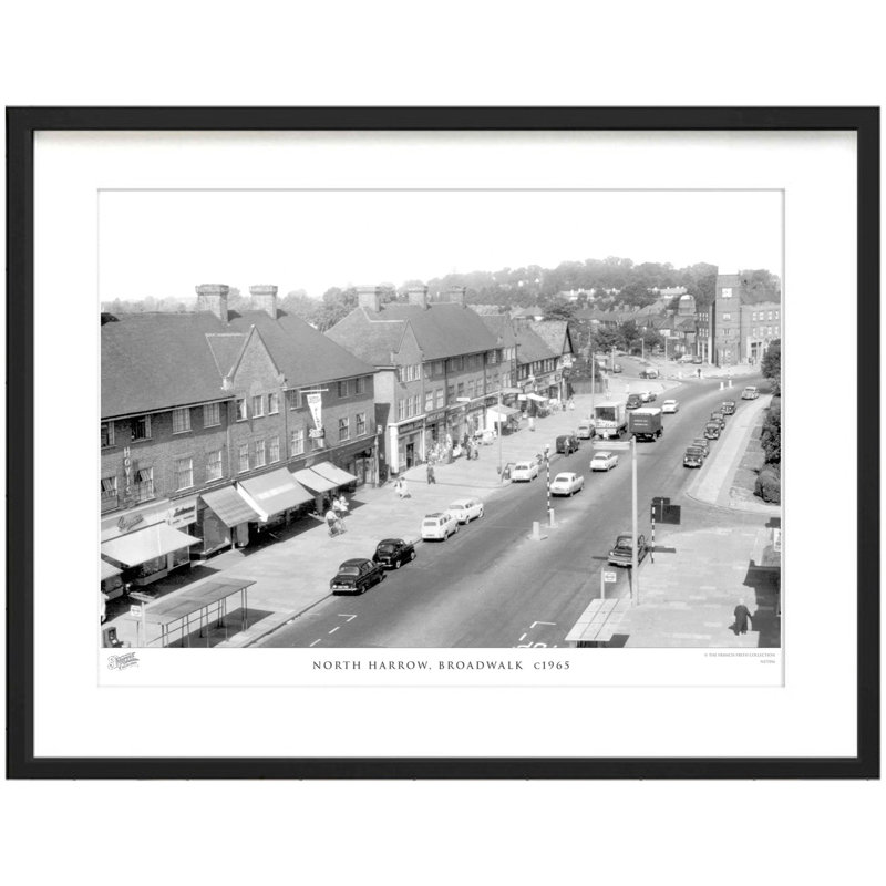 North Harrow, Broadwalk C1965 by Francis Frith - Single Picture Frame Print, 40cm H x 50cm W x 2.3cm D