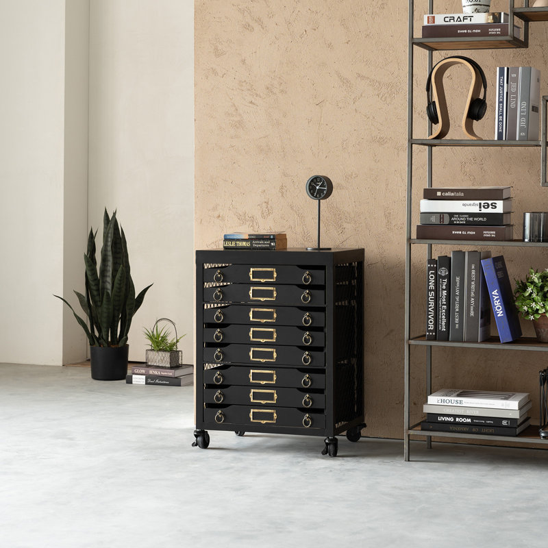 47.5cm Wide 4 -Drawer Mobile File Cabinet