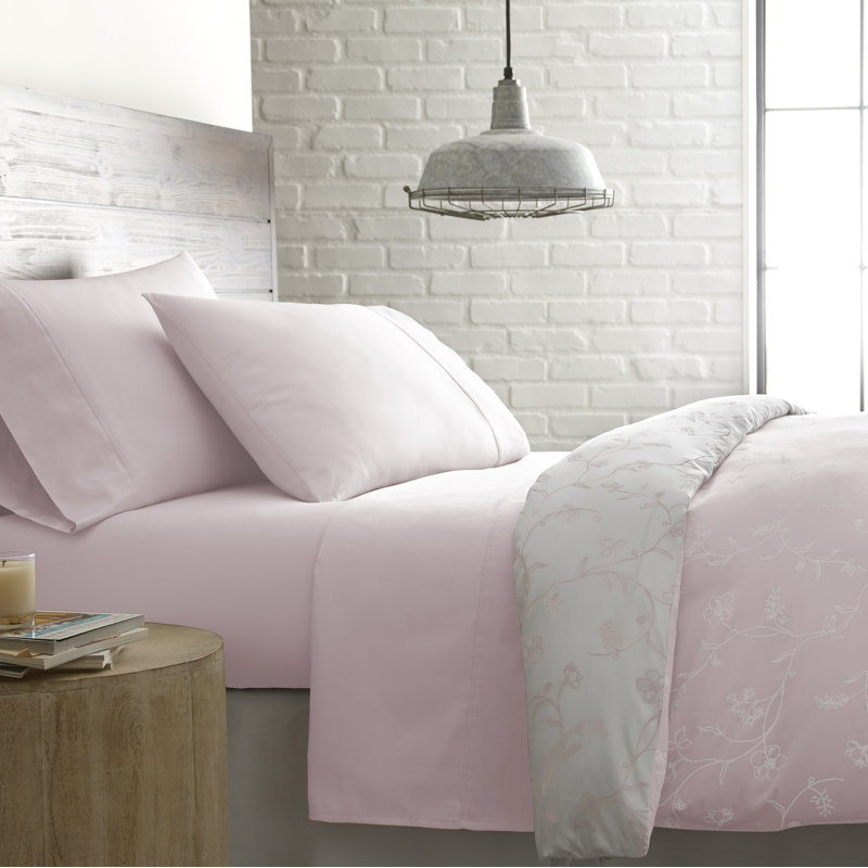 Southshore Fine Linens Sweetbrier Extra Deep Pocket Sheet Set, 100% Cotton 300 Thread Count Sateen Bedding, 1 Pillowcase, 22-Inch Deep Pocket, Twin