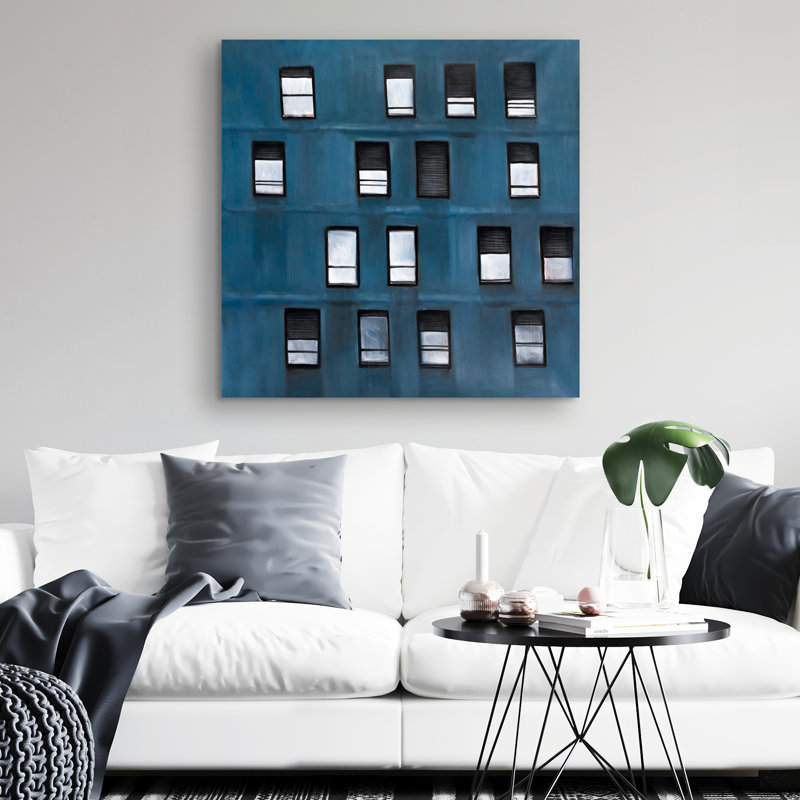 Urban building - 32"x32" art on canvas