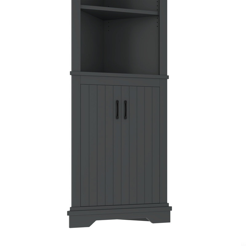 Grande armoire d'angle avec portes