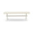 6 Piece Dining Room Table Set Contains a Rectangle Dining Table with X-Legs and 4 Cream Linen Fabric Parson Chairs with a Bench, linen white-85821365-85821368-126725363